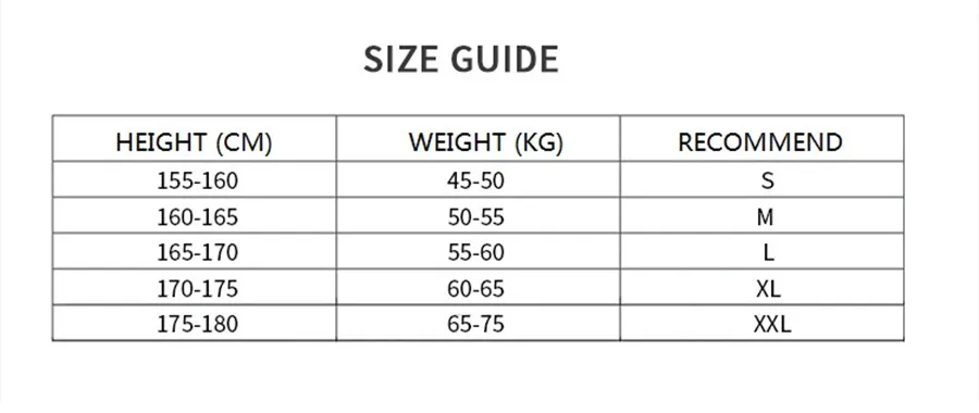 SIZE GUIDE