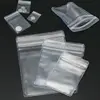 100pcs  Thick Grip Resealable Zip Lock Bags Self Seal Clear Plastic Poly Bag 4