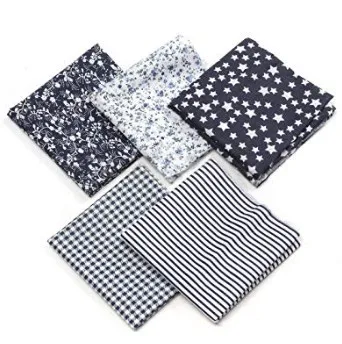 Gray 50cmX50cm 50*50cm Cotton Fabric Printed Cloth doll Sewing Quilting Fabrics for Patchwork Home Needlework DIY Handmade Material - Цвет: Gray 50cmX50cm