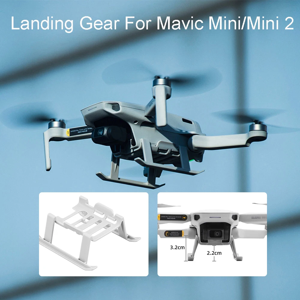 BTG Extended Landing Skid Leg Extenders Compatible with DJI Mavic Mini 2 DJI Mavic Mini Drone