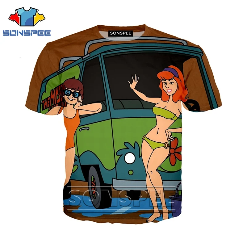 03 Футболка с 3d принтом аниме для мужчин и женщин, homme Scooby, модная футболка для детей, doo Harajuku, сексуальные футболки с собачкой, Забавные футболки, homme, футболка A09 - Цвет: 03