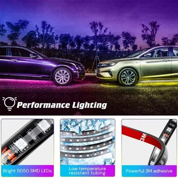 

Automobile Colorful Chassis LED Atmosphere Light Remote Control Voice Controlled Explosion Warning Light