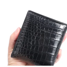 

New Crocodile Belly Coin Purse Men's Short Leather Wallet Suit Horizontal Men's Multi-Card Wallet