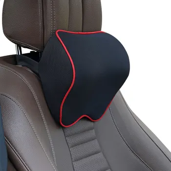 

Car Neck Headrest Pillow Memory Cotton Foam Universal Car Travel Seat Head Support Cushion Waist Pillow Seat Lumbar Pillow Pad