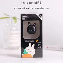 JM23 мультфильм милый кролик Форма Портативный MP3 плеер ЖК-экран FM Радио Видео игры фильм Walkman Поддержка TF карты# C1