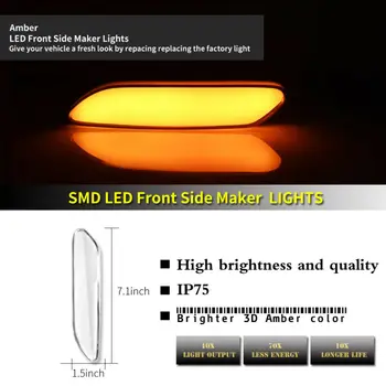 

Auto Side marker lights LED Sequential Signal For MINI Cooper R60 R611 Car