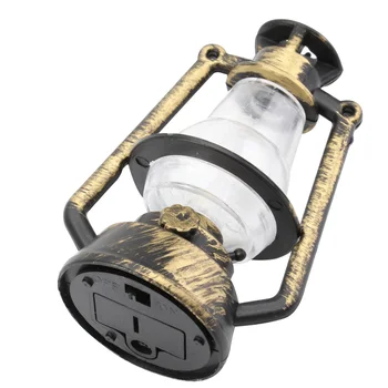 

1pc Kerosene Lamp Model Mini Lamp Plastic Simulation Lamp for Dorm Store Mini House Home