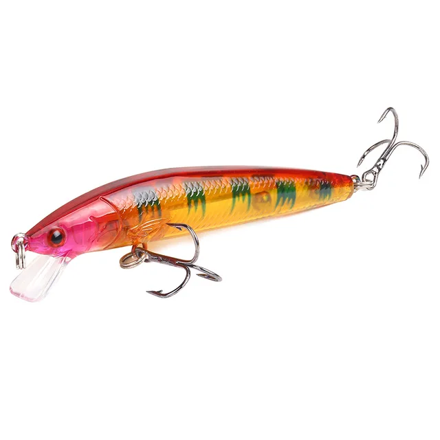 1 PCS 9g/10cm Fishing Lures Minnow Wobbler Floating Bass Trolling Artificial Hard Bait Crankbait Carp Pesca Fishing Tackle 9