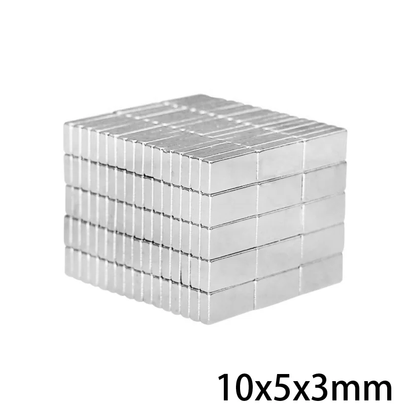 100 ~ 1000 шт. 10x5x3 мм кубовидный Блок N35 Магниты 10 x 5 неодимовый магнит Постоянный NdFeB