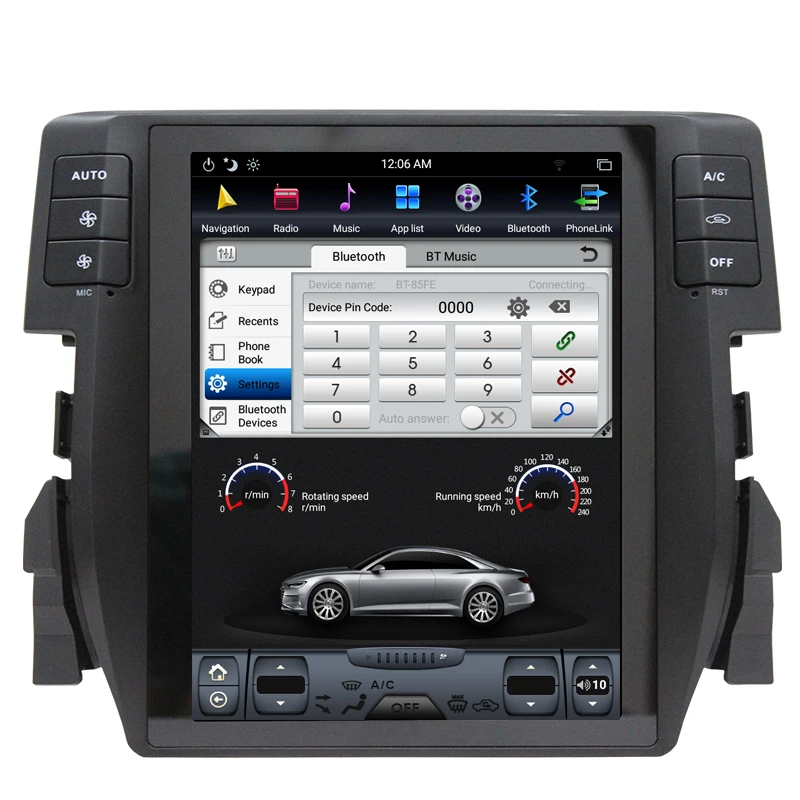 Sale NAVITOPIA 10.4inch Vertical Screen Tesla Android 7.1 Car GPS Navigation for Honda Civic 2016 Car DVD Multimedia Player 7