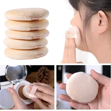 5 шт. Профессиональная круглая форма BB крем пудра пуховка портативная Мягкая косметическая пуховка макияж основа губка ватный тампон для женщин