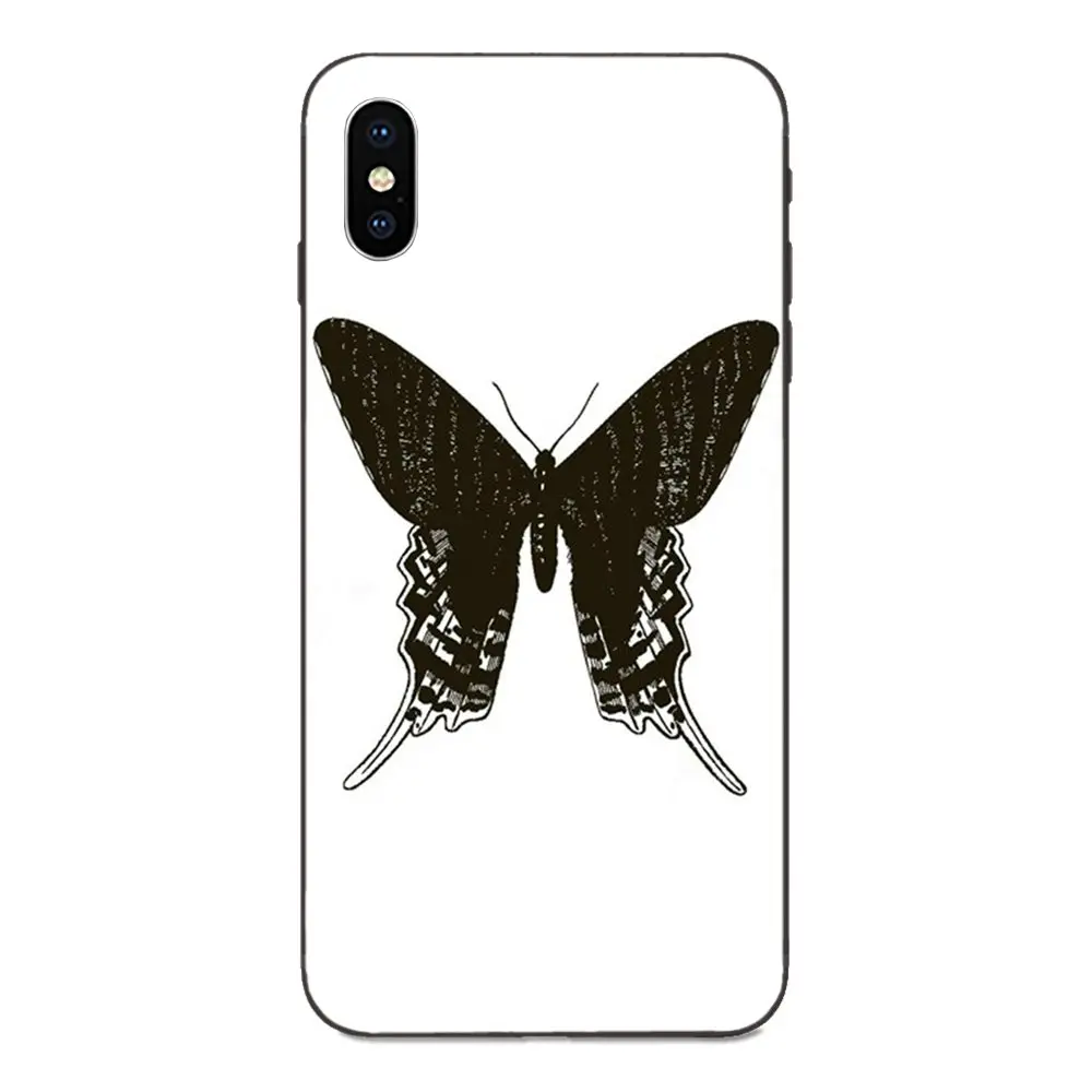 Черно белый скетч животное мягкая ТПУ Защита экрана для Apple iPhone 4 4S 5 5S SE 6 6S 7 8 Plus X XS
