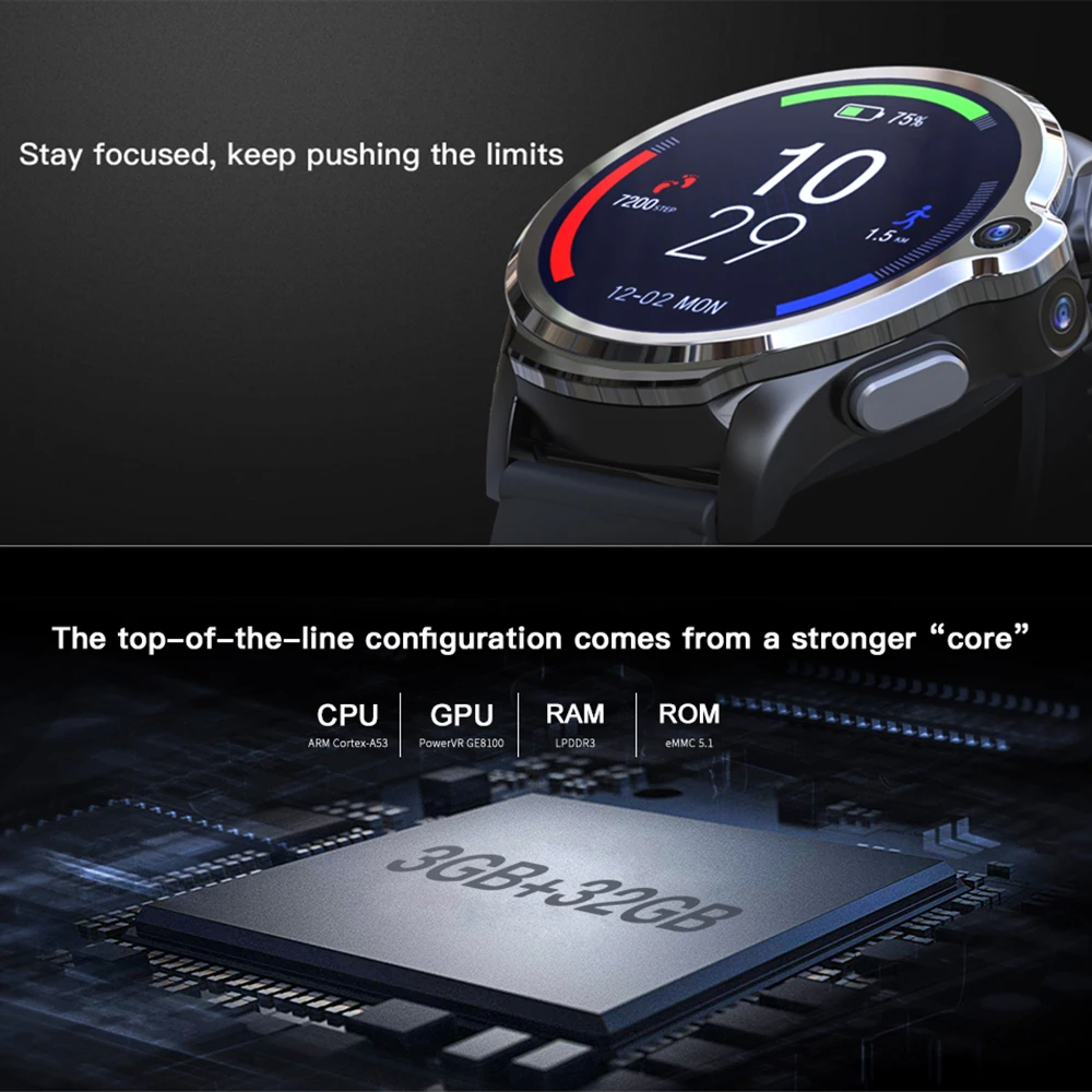Смарт-часы KOSPET Prime 4G, телефон, спортивные Смарт-часы, gps, Nano, sim-карта, две камеры, разблокировка лица, ID, спортивные Смарт-часы