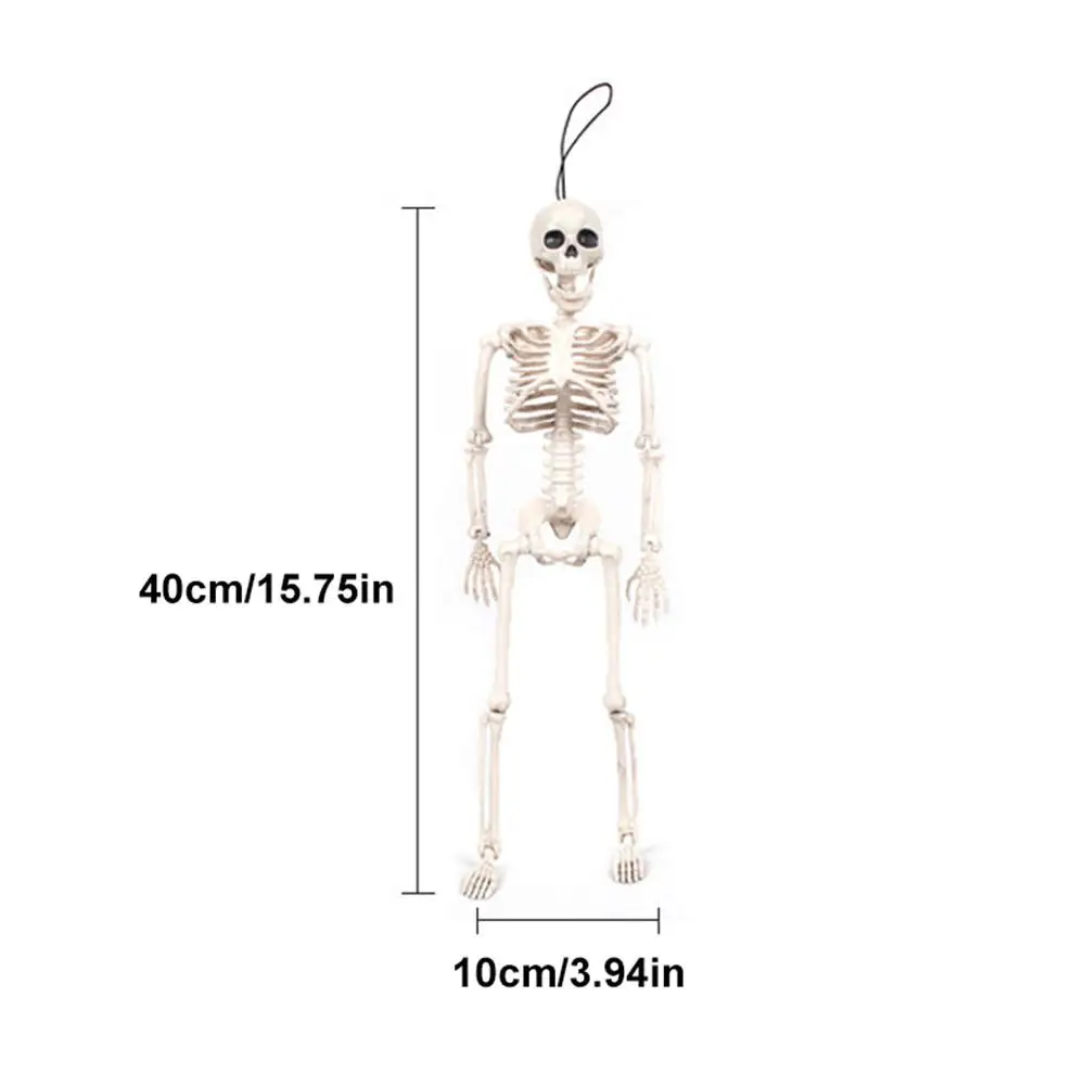 Poseable Skeleton Figure With Movable Joints Haunted House Props For Halloween Party Decoration