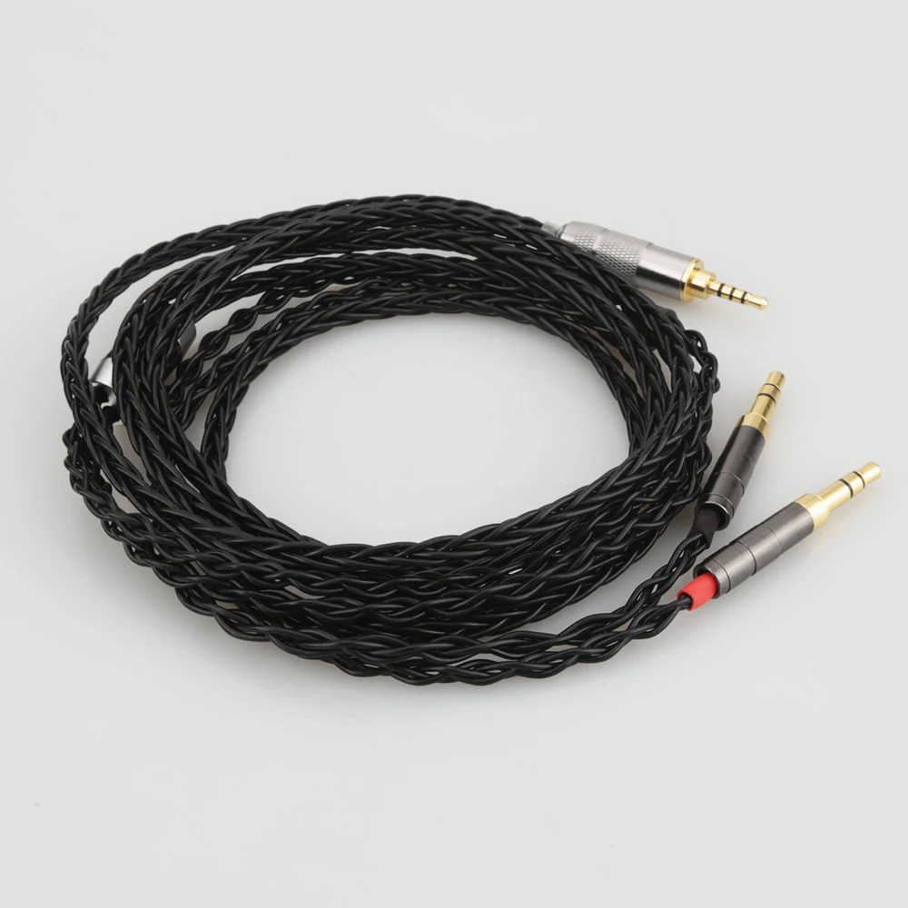 Audiocrast Silver Headphone Upgrade Cable for Sundara Aventho Focal Elegia t1 t5p D600 D7200 MDR Z7 MDR Z1R