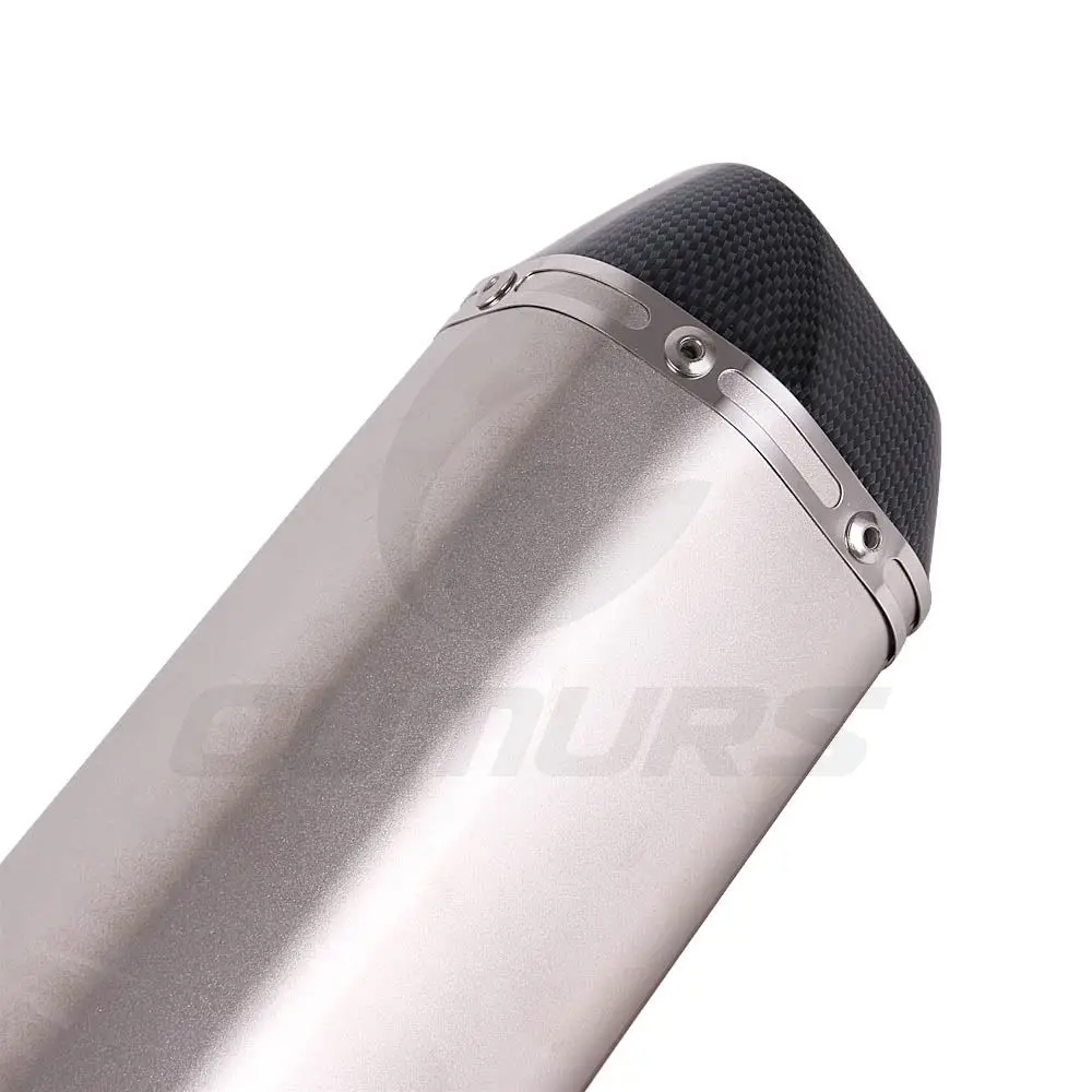 OUMURS мотоциклетные выхлопные трубы глушителя для Akrapovic длинный тип 470 мм Универсальный 51 мм для TMAX FZ6 Z750 F800GS R1 ER6N CBR250 квадроциклы