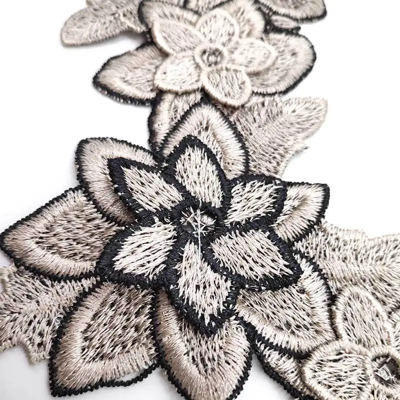 Emboidery воротник для шеи diy поддельные съемные воротники водорастворимые Женская бутоньерка трехмерные кружевные аксессуары