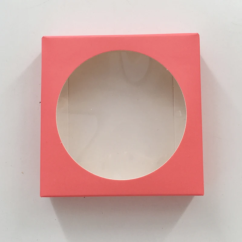 Hot pink square box 20 шт./лот 5D норковые ресницы на заказ упаковка пустая бумажная коробка - Цвет: Hot pink square box