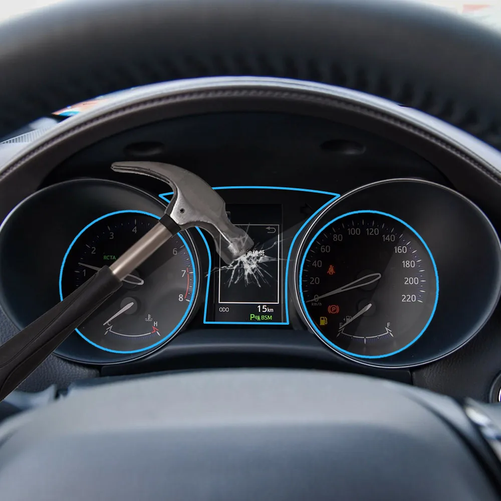 Приборная панель автомобиля Экран протектор для toyota C-HR интерьер приборной панели Мембранная защитная пленка tpu(термополиуретановая пленка) автомобильные аксессуары