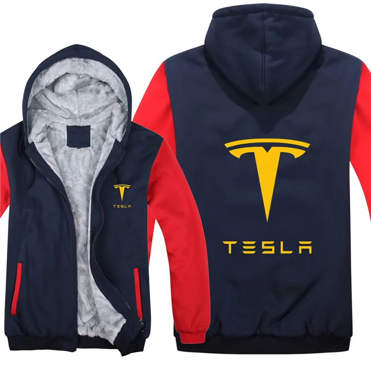 Зимние толстовки с капюшоном «Tesla» мужское модное пальто шерстяная куртка с подкладкой толстовки с теслой с капюшоном Мужское пальто HS-013