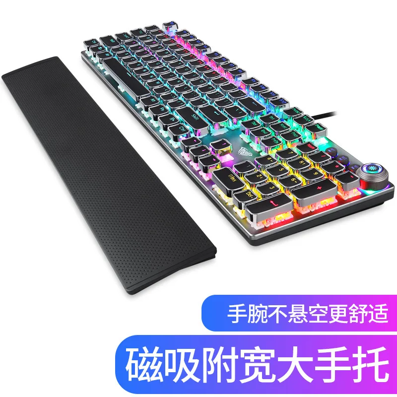

High Quality E-sports Games Real Mechanical Keyboard Punk Blue switch 104Keys
