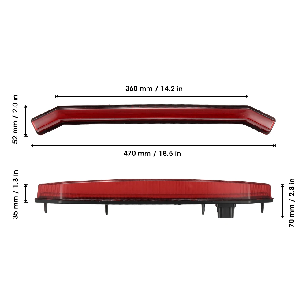 Красный UTV светодиодный фонарь светильник для Polaris Sportsman 1000 XP RZR RS1 TURBO 2018 2019|Детали