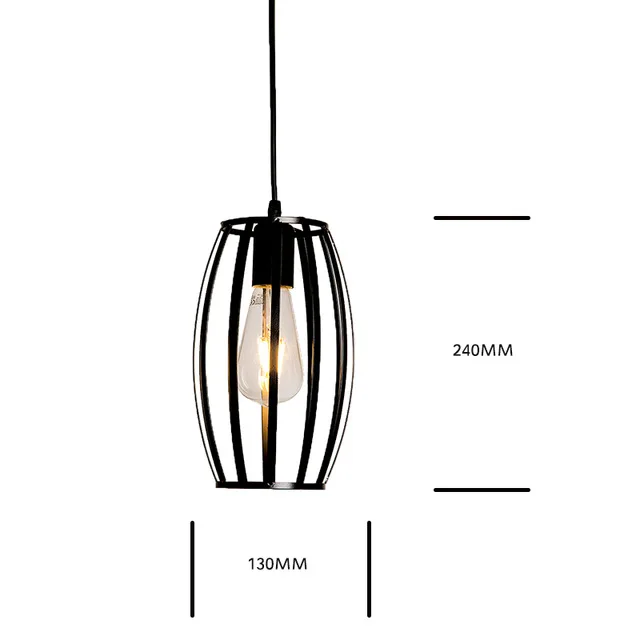 Подвесные светильники в скандинавском стиле, железный минималистичный Лофт, клетка, пирамида, подвесной светильник, современный промышленный металлический подвесной светильник для гостиной, E27, для помещений, лофт - Цвет корпуса: 1-1