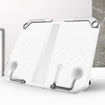 

Bookends Recipe Shelf Durable Folding Practical Cookbook Holder Reading Stand Adjustable Angle ABS Study Supplies Book Holder