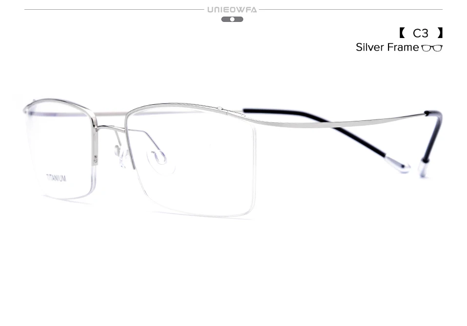 Мужские очки без оправы из титана, оправа для очков с оптической близорукостью, Корейская прозрачная оправа для очков по рецепту