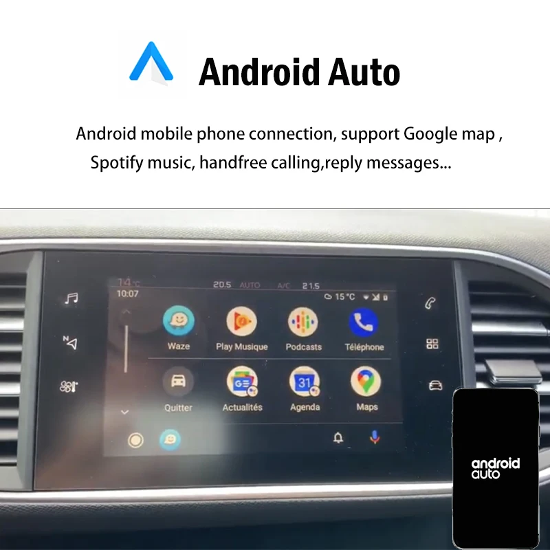 Interface Carplay & Android Auto Citroën DS4 de 2014 à 2018 commander  maintenant