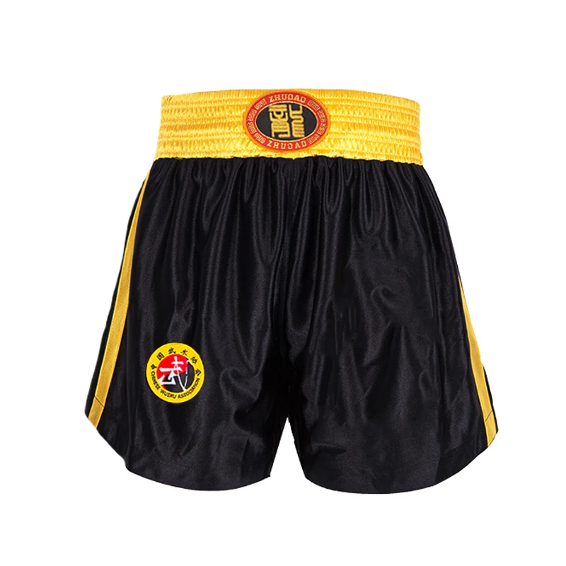 Grappling/Детские футболки MMA для кикбоксинга мужские и женские шорты с тигром Муай Тай детская одежда для борьбы тренировочная форма комплект одежды с кикбоксом - Цвет: Black Pants