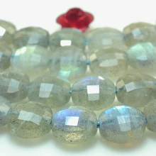 Лабрадорит 4 мм 5 мм 6 мм 7 мм бусы с натуральными драгоценными камнями диск граненый для серебра 925 ювелирные изделия ожерелье серьги браслет 15 дюймов