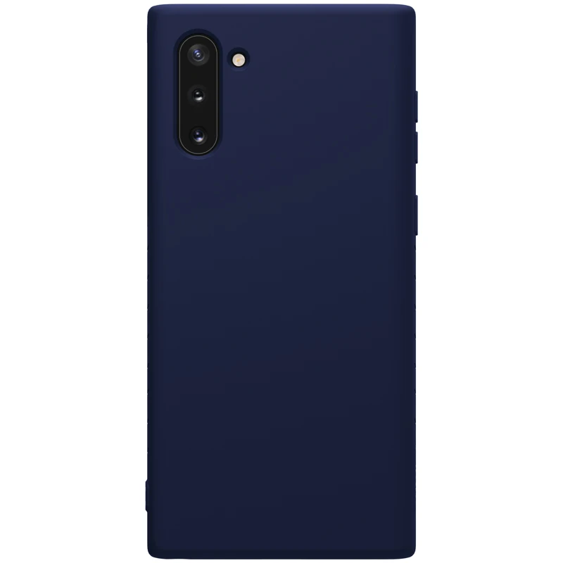 Blue Для samsung Galaxy Note 10 Plus Nillkin резиновый на резьбе жидкий силиконовый чехол анти-шок задняя крышка для samsung Galaxy Note 10 - Цвет: Blue