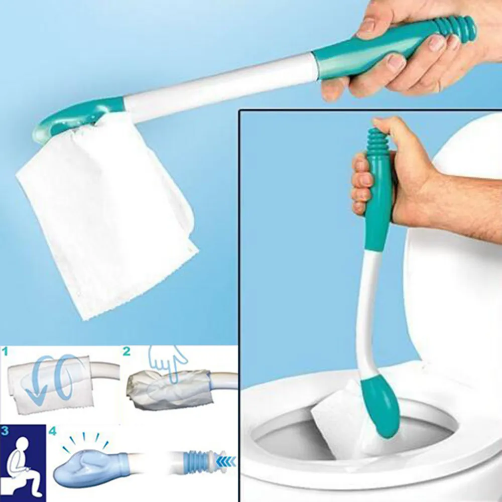 Bottom Bum Wiper Bathroom Cleaning Brush Toilet Incontinence Aid Obese