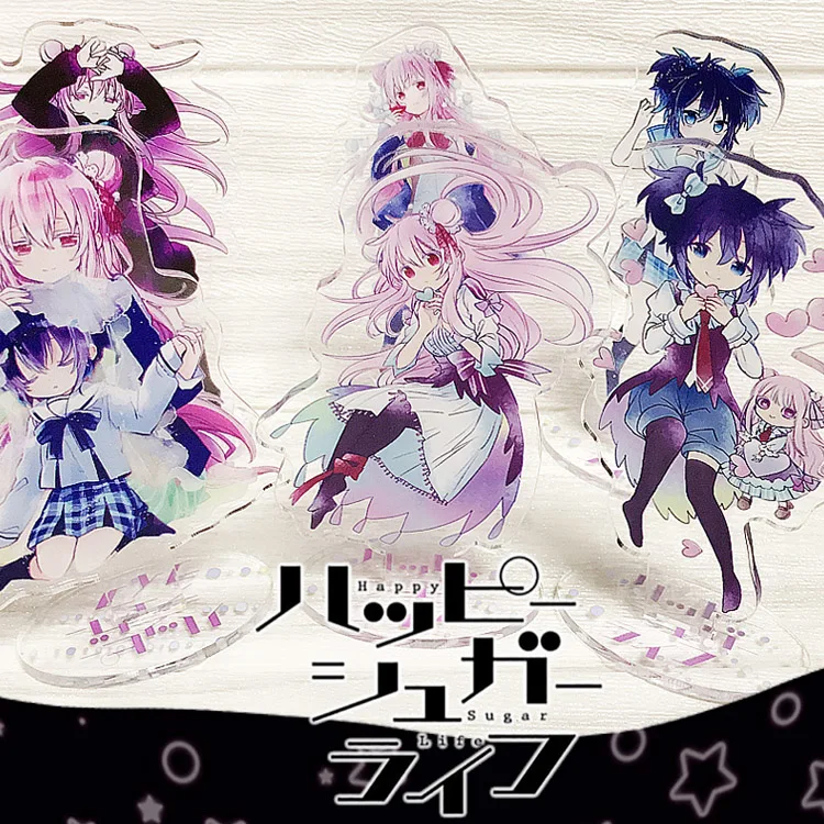 Аниме Happy Sugar Life Matsuzaka Satou Koube Шио Косплей стол акриловая прозрачная подставка