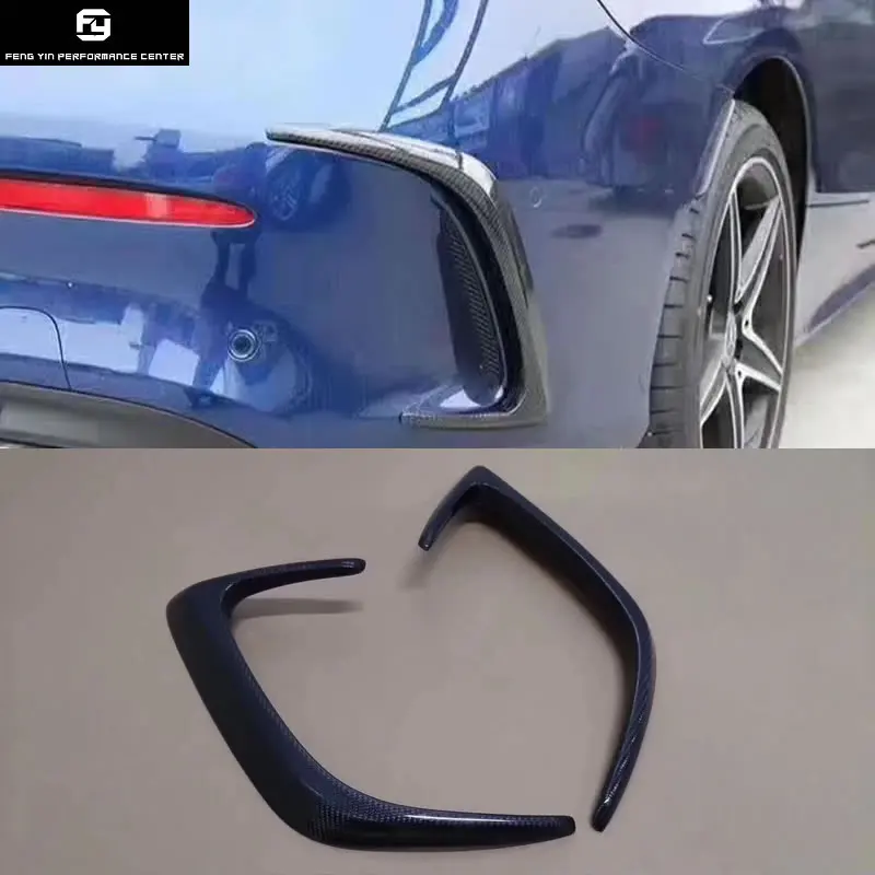 W205 coupe углеродное волокно авто заднее карбоновое волокно боковое крыло отделка вентиляционных отверстий крыло для Mercedes Benz W205 C300 15-18