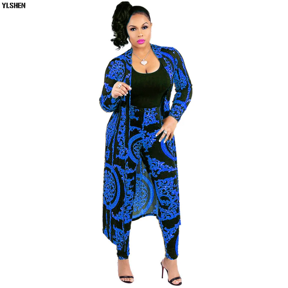 African Dresses for Women Dashiki Plus Size Two Piece Set Print Clothes Ankara Long Dress Suit Bazin Robe Africaine Femme 2019 20