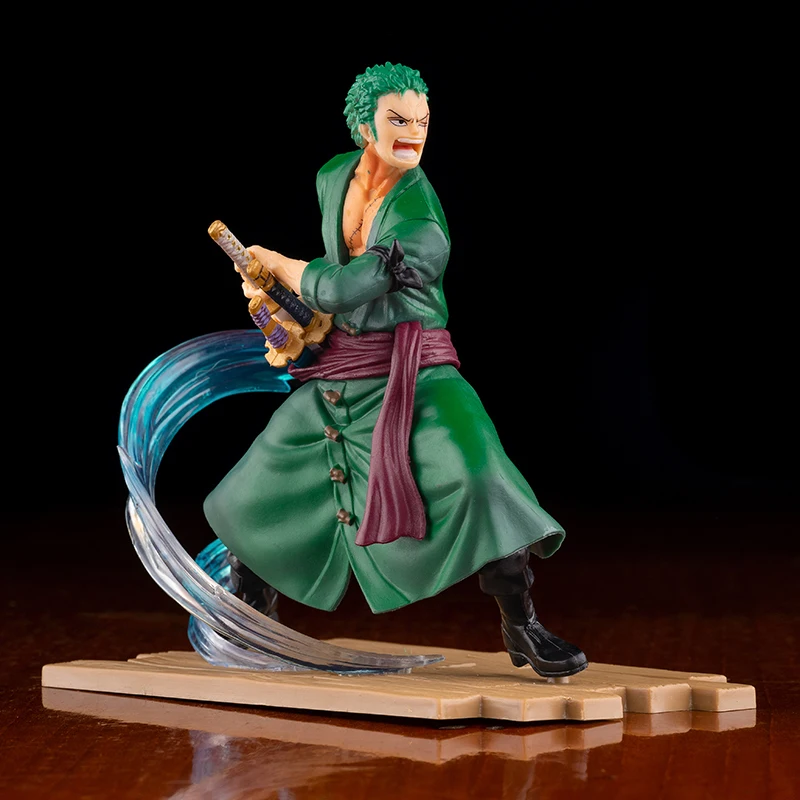 18CM Japanese Cartoons Anime Action Figures One Piece 18Cm Roronoa Zoro Vinsmoke Sanji Collection Model Toys Child Birthday Gift