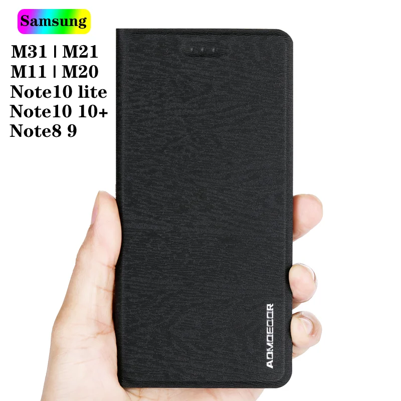 Для Samsung Galaxy Note10 Lite 9 8 Plus кожаный флип чехол для M51 M31S M31 M21 M11 M20 M30s M01 роскошные чехлы