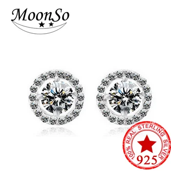 

christmas 925 Silver Earrings 2015 Hot fashion women jewelry Stud Earrings Simulated CZ Stone elegant LE232S