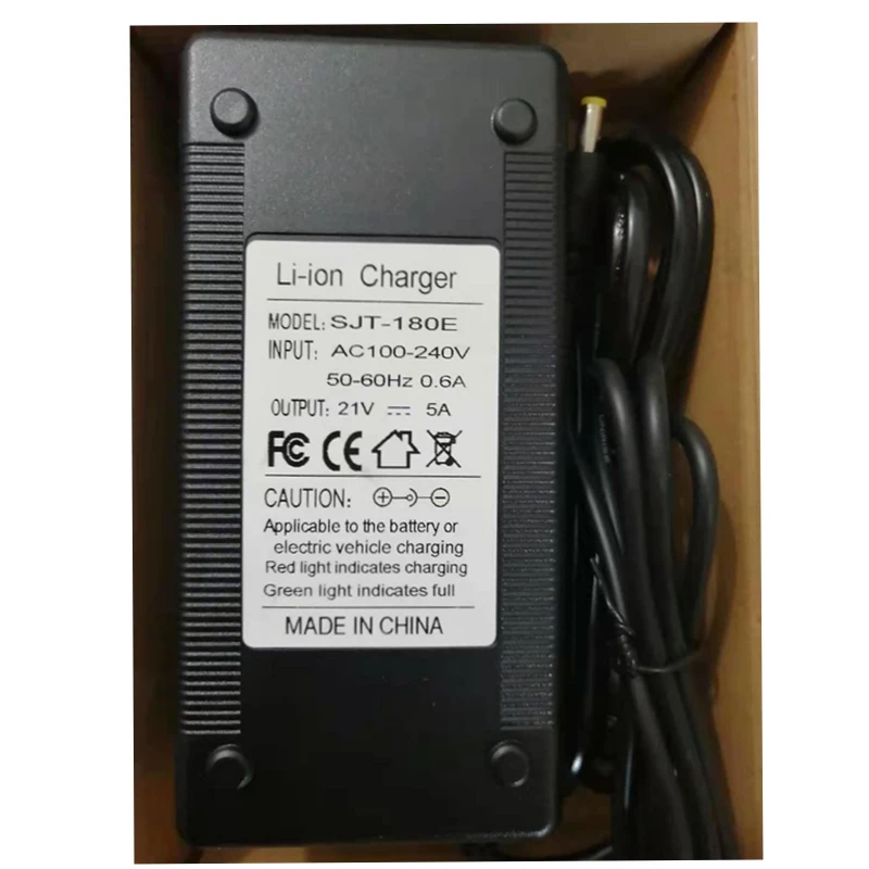 Charger Adapter Battery Charger Battery Charger Adapter 21V 5A lithium battery charger 5 Series 100-240V 21V5A battery charger for lithium with LED light shows charge state
