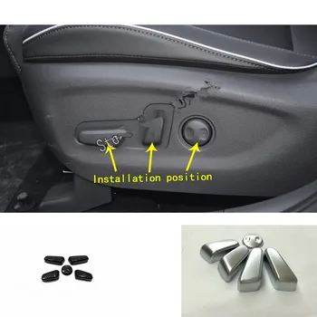 

Car Cover Detector Stick Seat Adjustment Knob Button Switch Trim Accessories Frame Part 5pcs For Hyundai Tucson 2019 2020