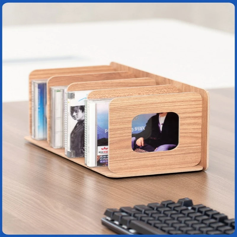 Office record vinyl disc storage box large capacity disc rack DVD video game nostalgic living room