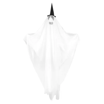 

UNOMOR 1PC Halloween Ghost Decoration with Stake Funny Party Ornament Decoration for Indoor