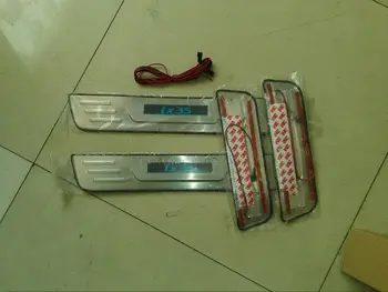 

304 stainless steel LED Scuff Plate / Door Sill for 2010-2012 Hyundai IX35 Car styling