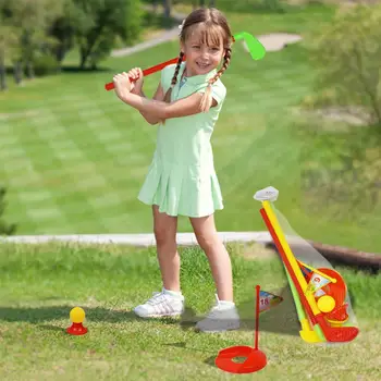 

Golf Toy Set Children Kids Outdoor Funny Sports Games Toys Multicolor Mini Golf Club Set For Boys And Girls