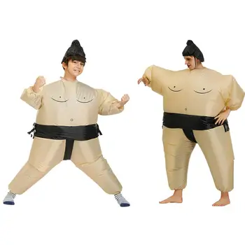 

Inflatable Sumo Costume Suits Wrestler Halloween Costume For Adult Children Fat Man Sumo Party Cosplay Cloth