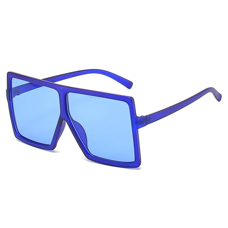 

Lantzena Retro Sunglasses Men Vintage Brand Shades Blue Red Plastic Multicolor Sun Glasses For Female Fashion Big Square Eyewear