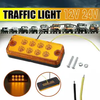 

12V/24V LED Trailer Truck Brake Light Neon Halo Ring Tail Brake Stop Turn Light Sequential Flowing Signal Light Lamp