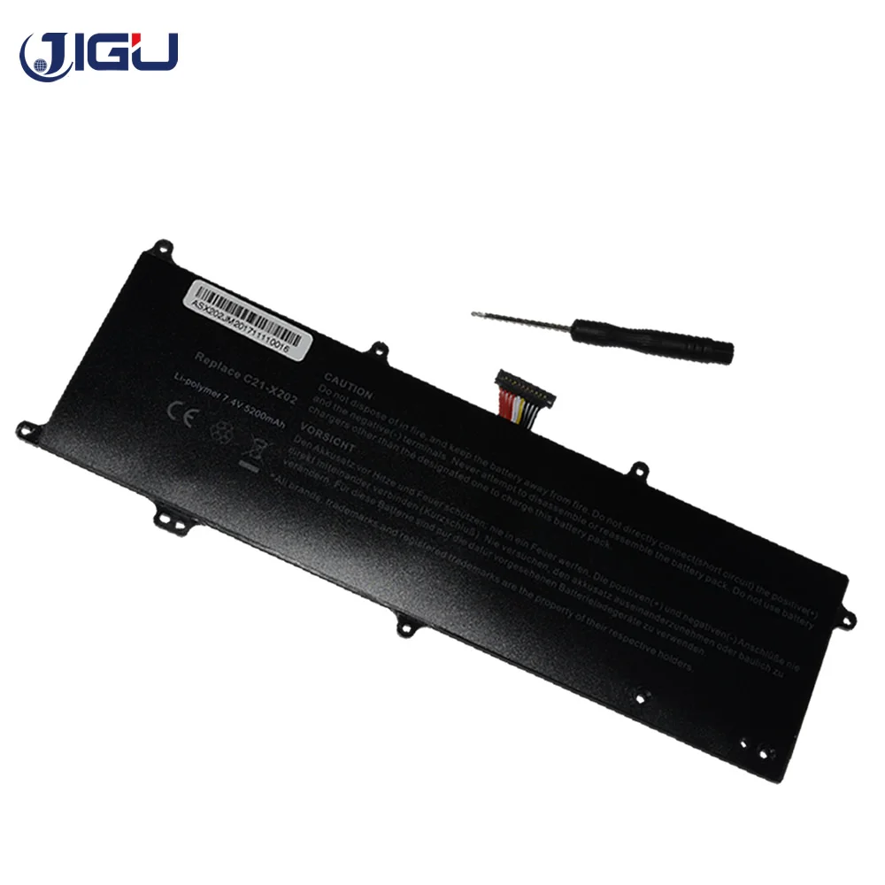 Аккумулятор JIGU 4400 мАч для Asus VivoBook S200 S200E X202 X202E X201 X201E аккумулятор C21X202 с